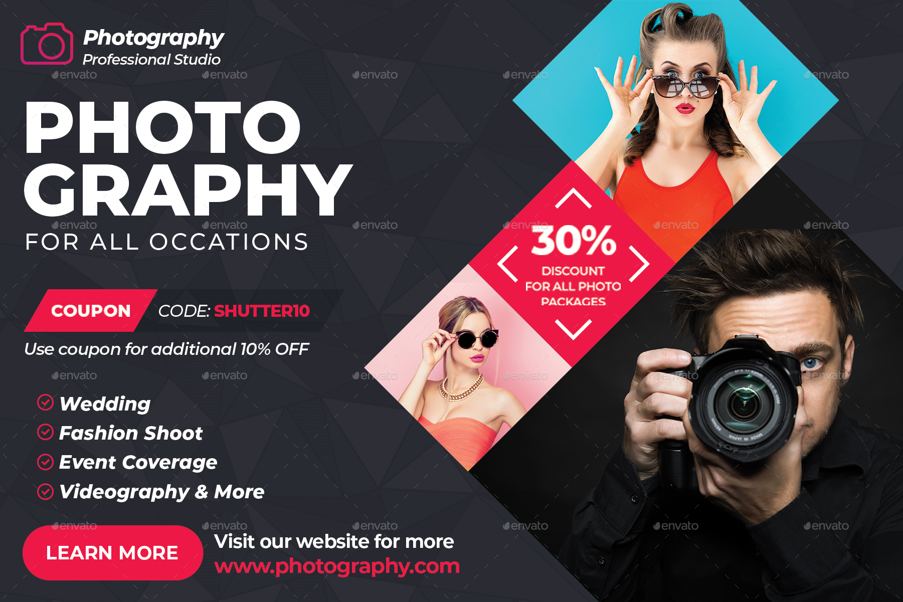 Photography Postcard Print Templates Graphicriver